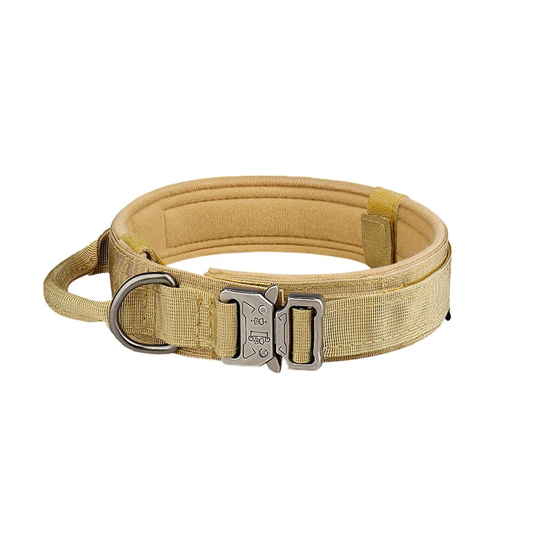 Tactical Dog Collar Metal Buckle