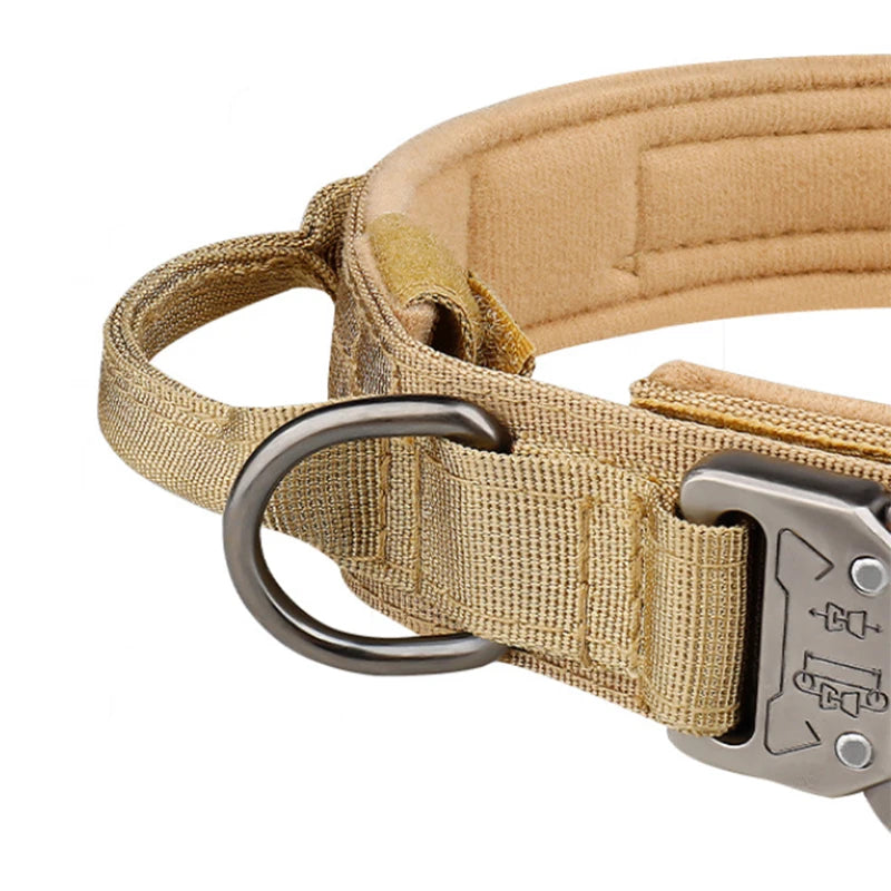 Tactical Dog Collar Metal Buckle