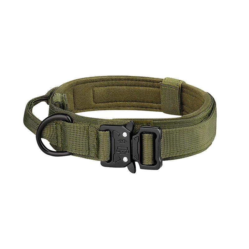 Tactical Dog Collar Metal Buckle