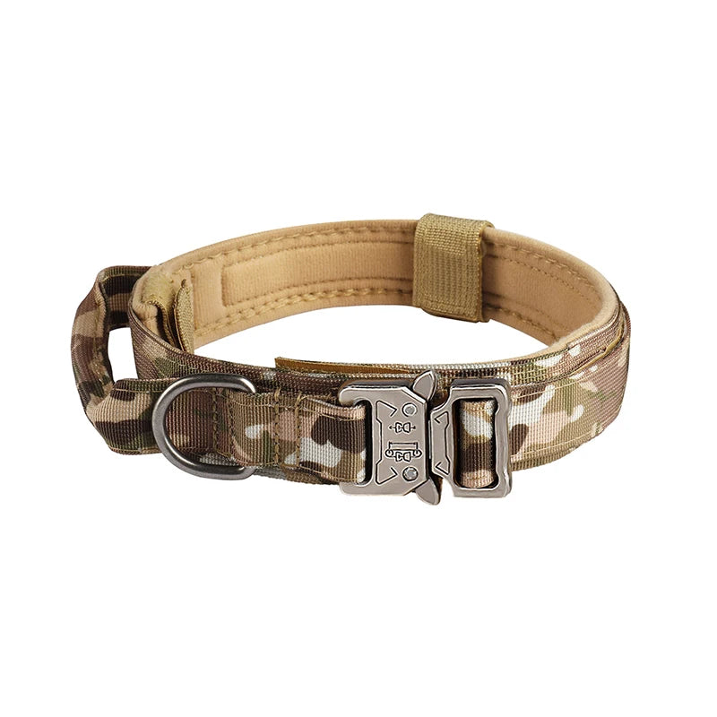 Tactical Dog Collar Metal Buckle